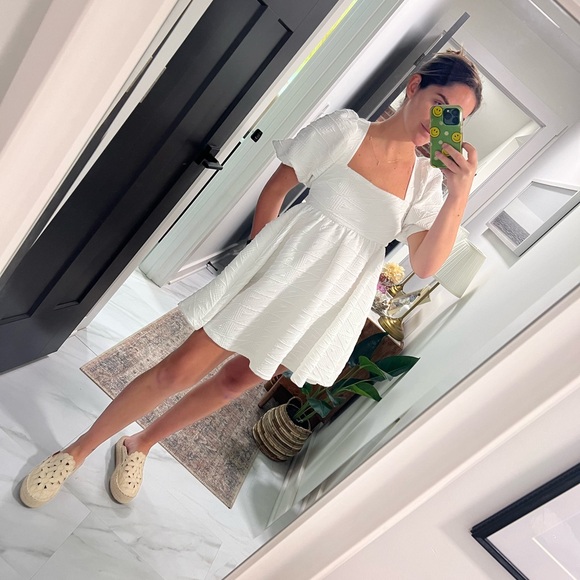 Free People White Mini Dress - Picture 1 of 2